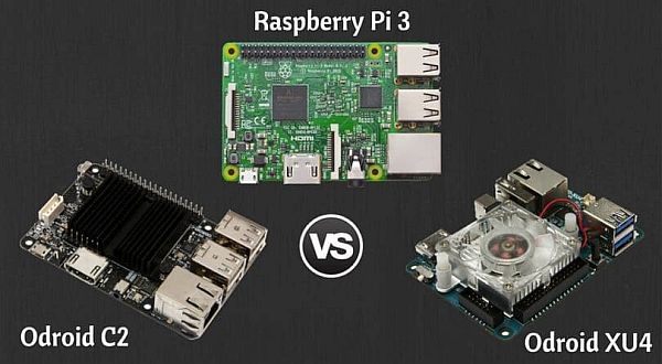 Raspberry Pi 3 Model B  vs  ODROID-XU4